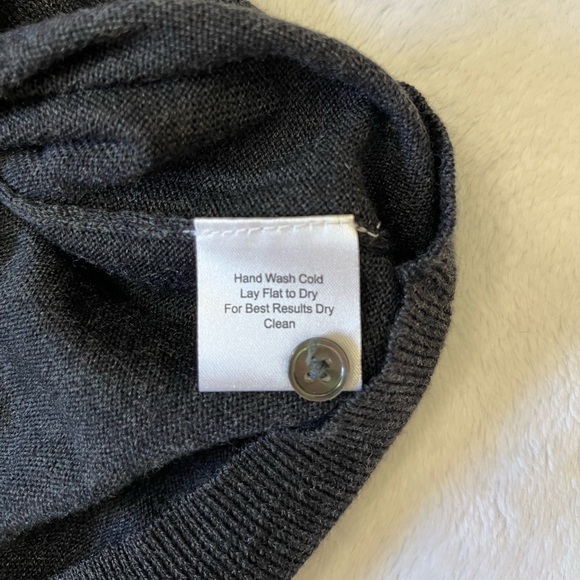 Pronto Uomo Merino Wool Sweater Men’s Size L | Charcoal Gray Pullover - Picture 7 of 8